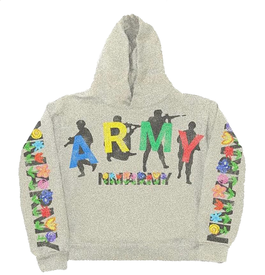 N*M “ARMY” Beige Hoodie