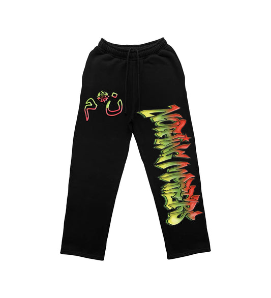 N*M Black Graffiti Sweats