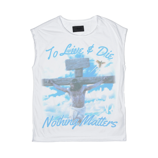 N*M “To Live & Die” Sleeveless Tee